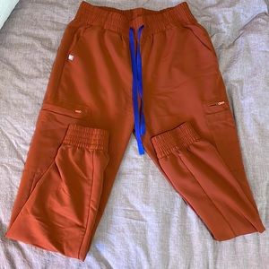 Figs Auburn Atlanta High Waisted Skinny Jogger Scrub Pants- Small